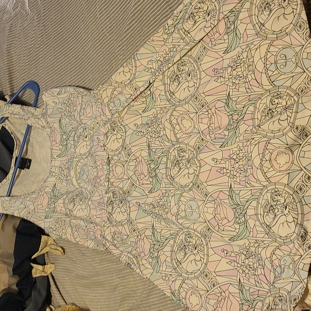 Disney brand Beauty and the Beast patterned dress